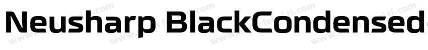 Neusharp BlackCondensed字体转换